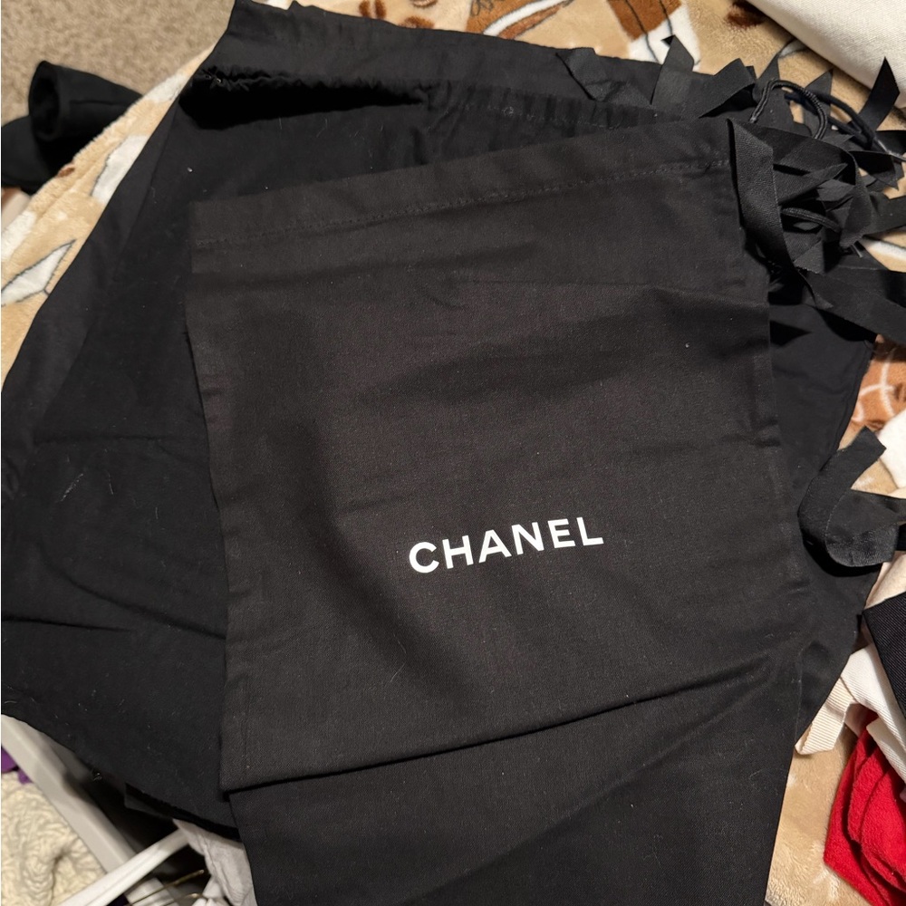 CHANEL Dust Bag lot- Black Branded Storage